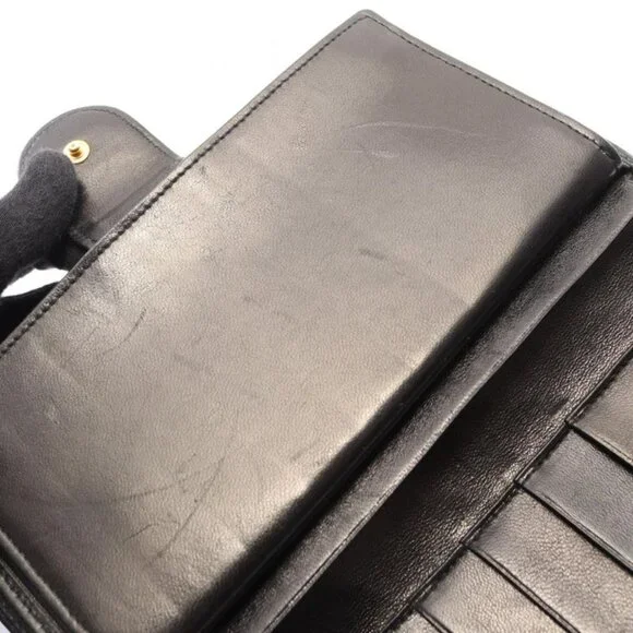 Chanel Bifold Wallet Bicolor Black Lambskin - Picture 7 of 12